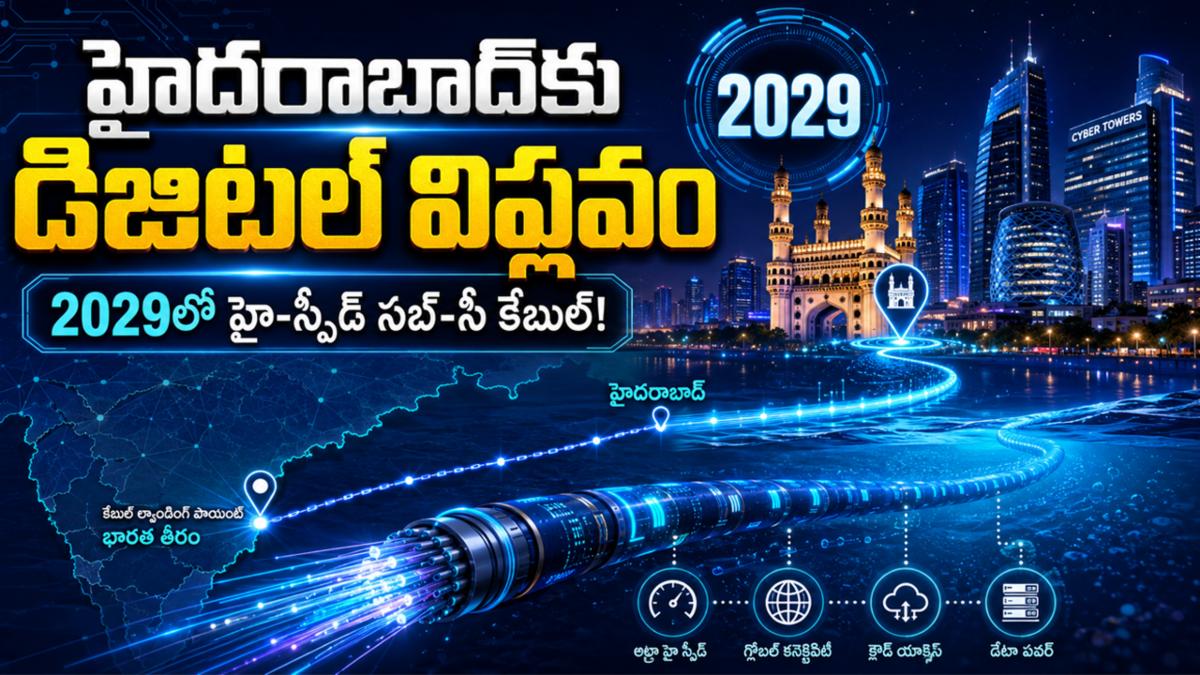 హైదరాబాద్‌కు డిజిటల్ విప్లవం: 2029లో రానున్న హై-స్పీడ్ సబ్-సీ కేబుల్!